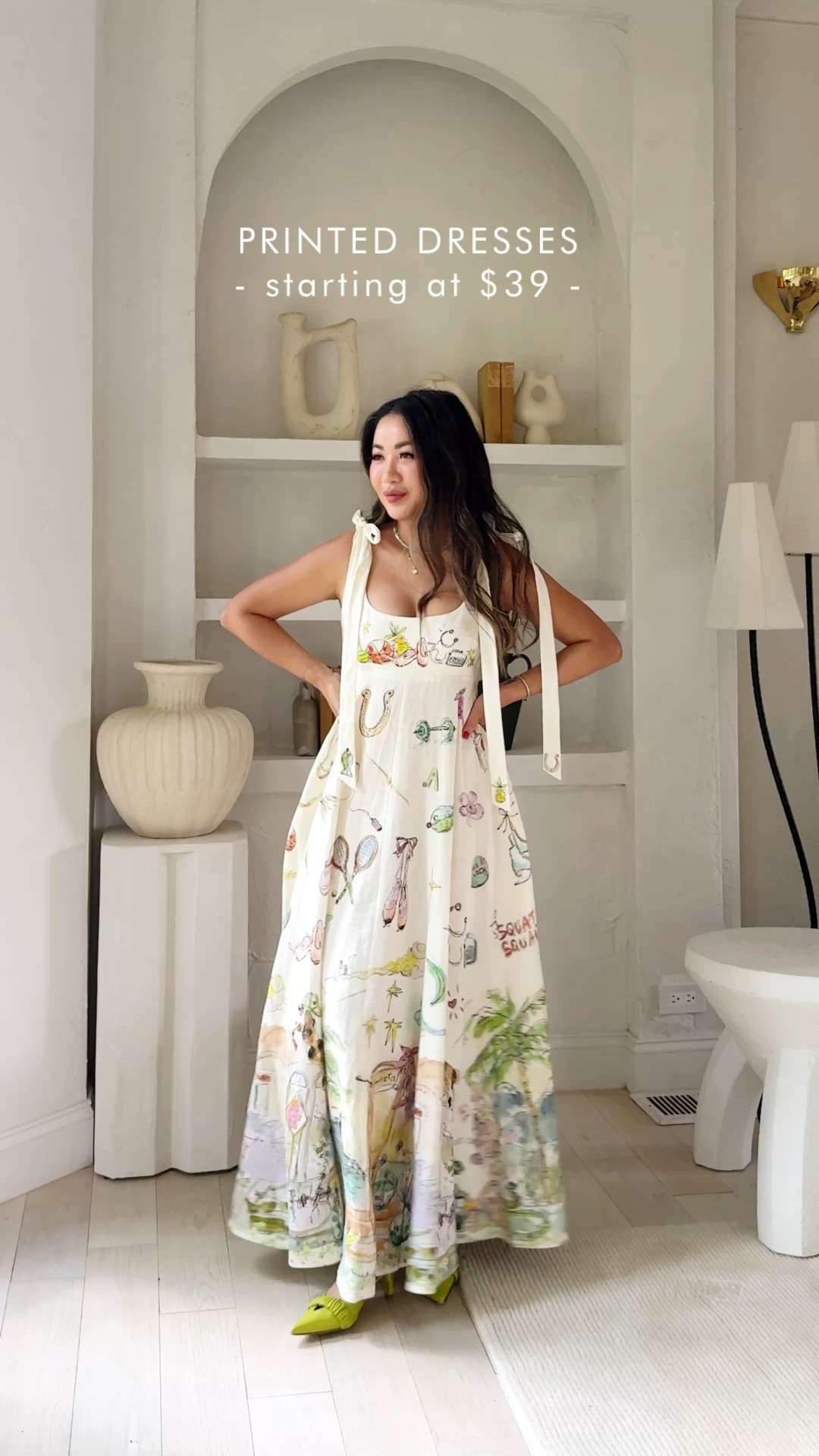 Printed dresses for summer, starting at $39 ☀️ All petite-friendly full length and gorgeous with flats, sandals and heels. 

DRESS #1: Gorgeous print! Beautiful material and fits perfectly. I’m wearing a size 2. Petite-friendly length, can be worn with sandals and flats. 

DRESS #2: Vintage style print. Great stretch at waist. I’m wearing a size Small. Petite-friendly length, can be worn with sandals and flats. 

DRESS #3: Scalloped neckline with sea themed print. I’m wearing a size Small. Petite-friendly length, can be worn with sandals and flats. 

DRESS #4: Ribbon ties at sides. Great stretch at waist. I’m wearing a size XS. Petite-friendly length, can be worn with sandals and flats. 

DRESS #5: Lovely print with pockets. I’m wearing a size Small. Petite-friendly length, can be worn with sandals and flats. Also shared same style in different prints here.  

* For size reference, I’m 5 ft 110 pounds and wearing the sizes listed.  

#LTKFindsUnder100 #LTKFindsUnder50 #LTKPetite