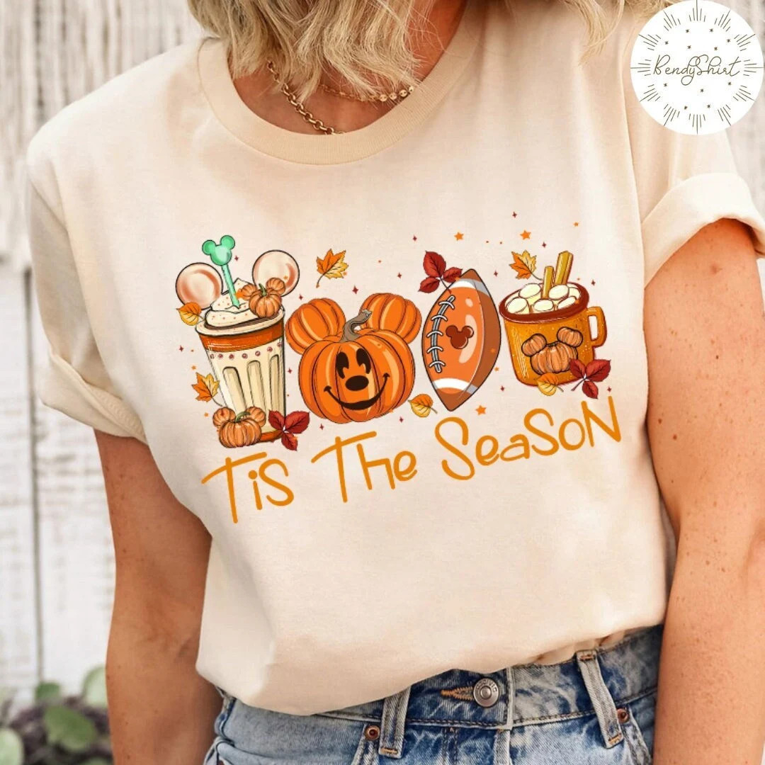Mickey Ears Disney Halloween Coffee Tis the Season Shirt - Etsy | Etsy (US)