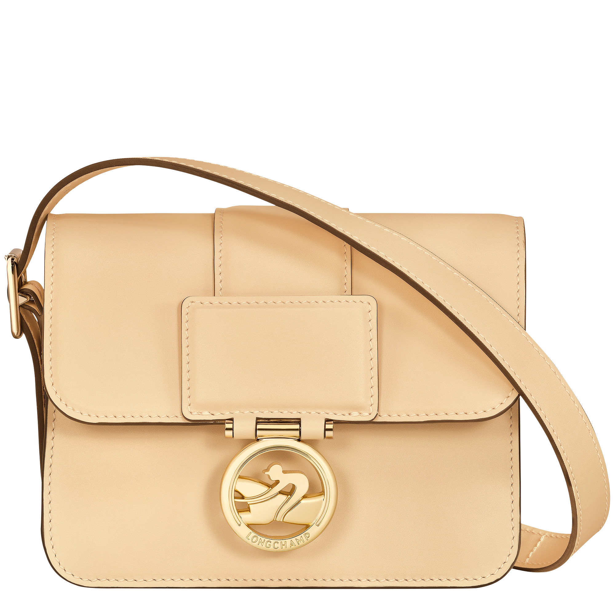 Box-Trot S Crossbody bag Straw - Leather (10174HAU071) | Longchamp US | Longchamp