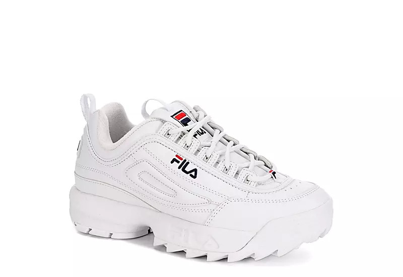 Fila Womens Disruptor Ii Premium Sneaker - White | Off Broadway Shoes