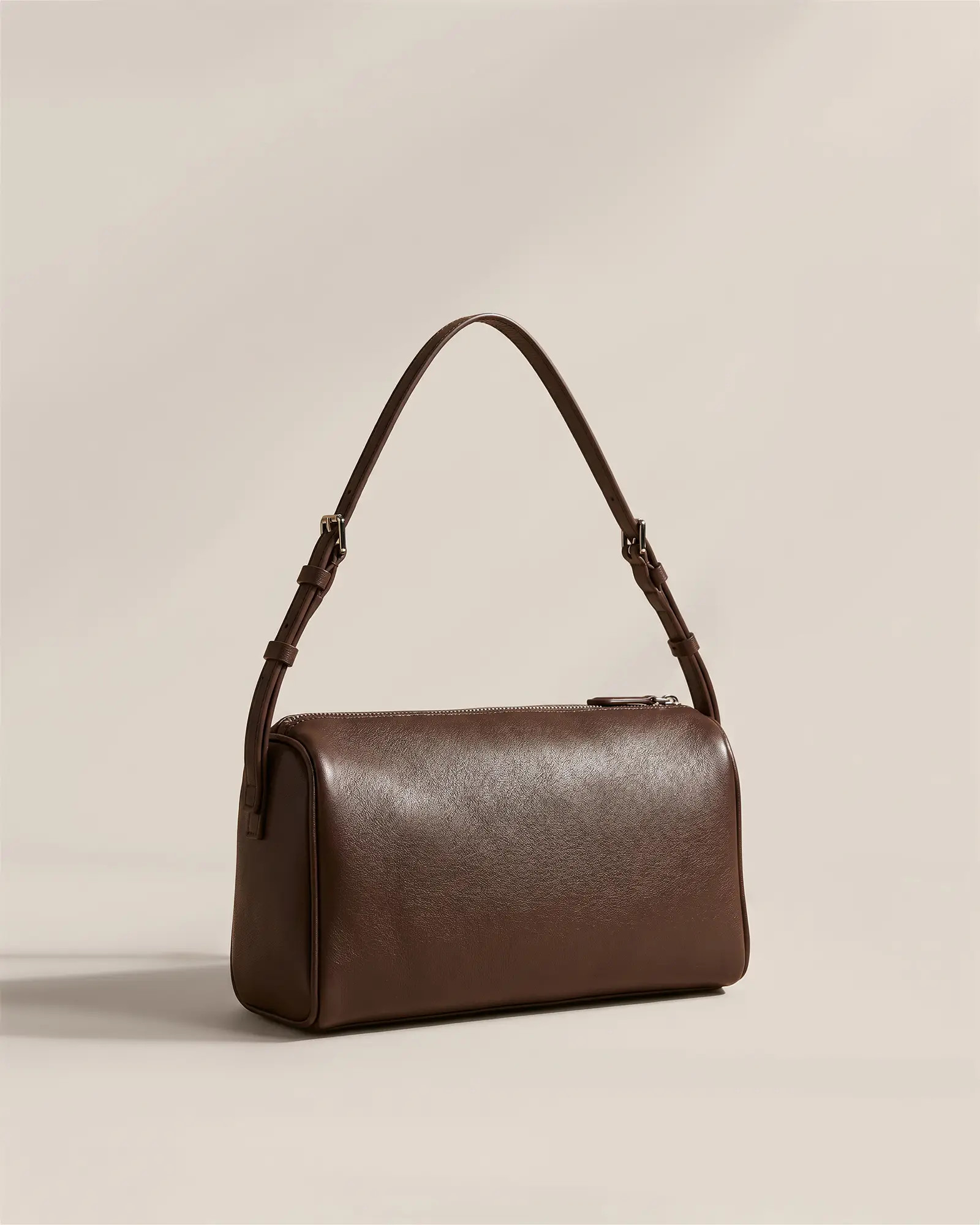 Italian Leather Mini Barrel Shoulder Bag | Quince