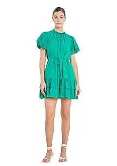ENGLISH FACTORY Skinny Belted Mini Dress | Belk