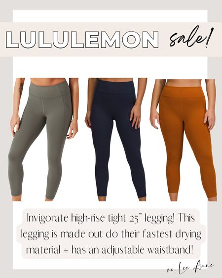 Lululemon Invigorate high rise tight on sale! 

Lee Anne Benjamin 🤍

#LTKstyletip #LTKsalealert #LTKunder50