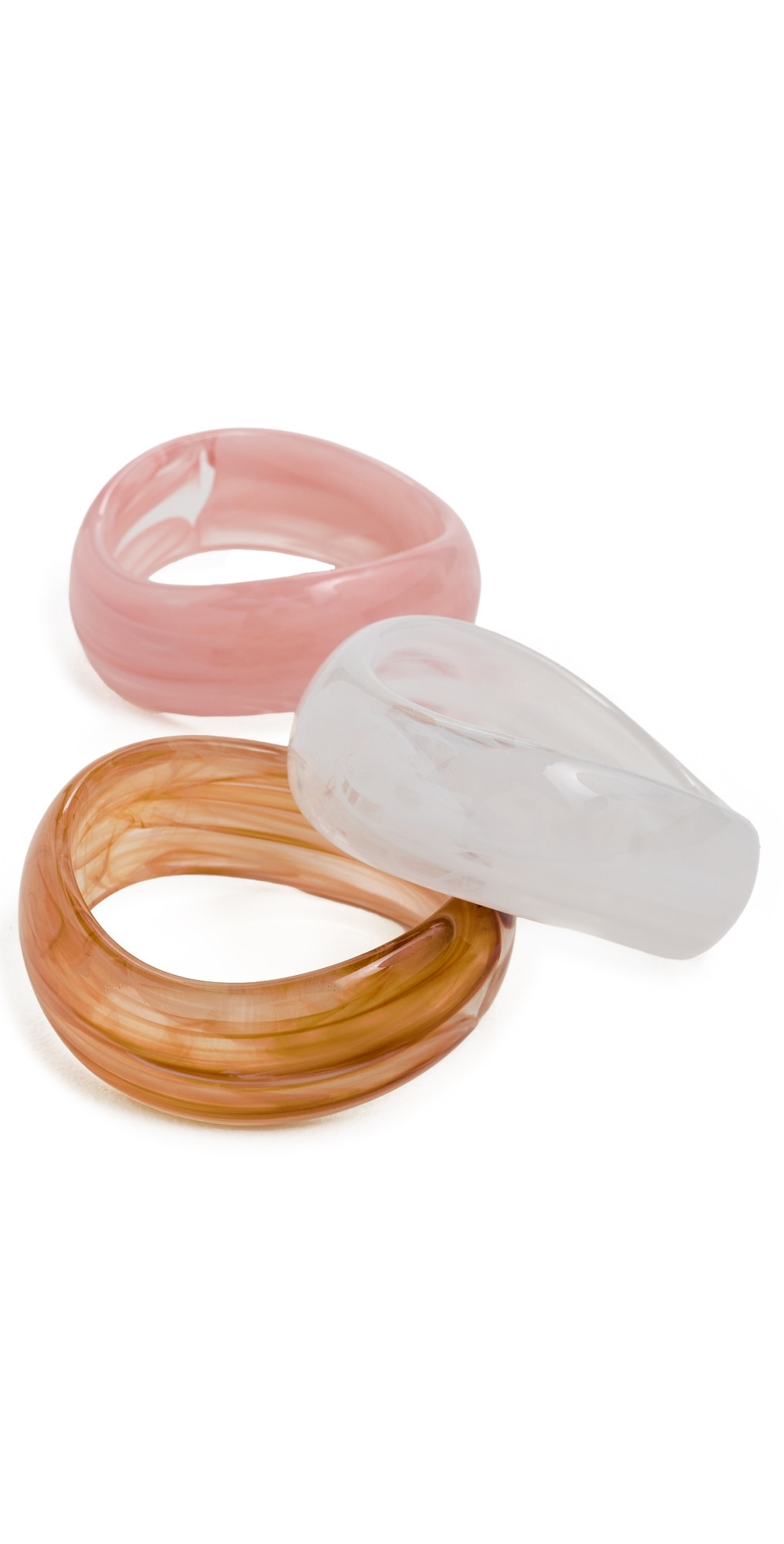 By Adina Eden Pop of Color Resin Bangle Set Multi-Color One Size | Shopbop