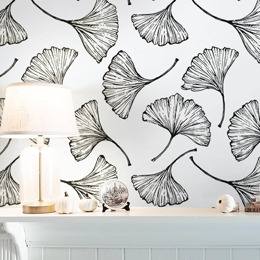 CiCiwind Black and White Peel and Stick Wallpaper Removable Self-Adhesive Wallpaper for Bedroom B... | Amazon (US)