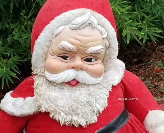 Vintage 1950s RUSHTON Largest 36 SANTA Claus Rubber Face | Etsy | Etsy (US)