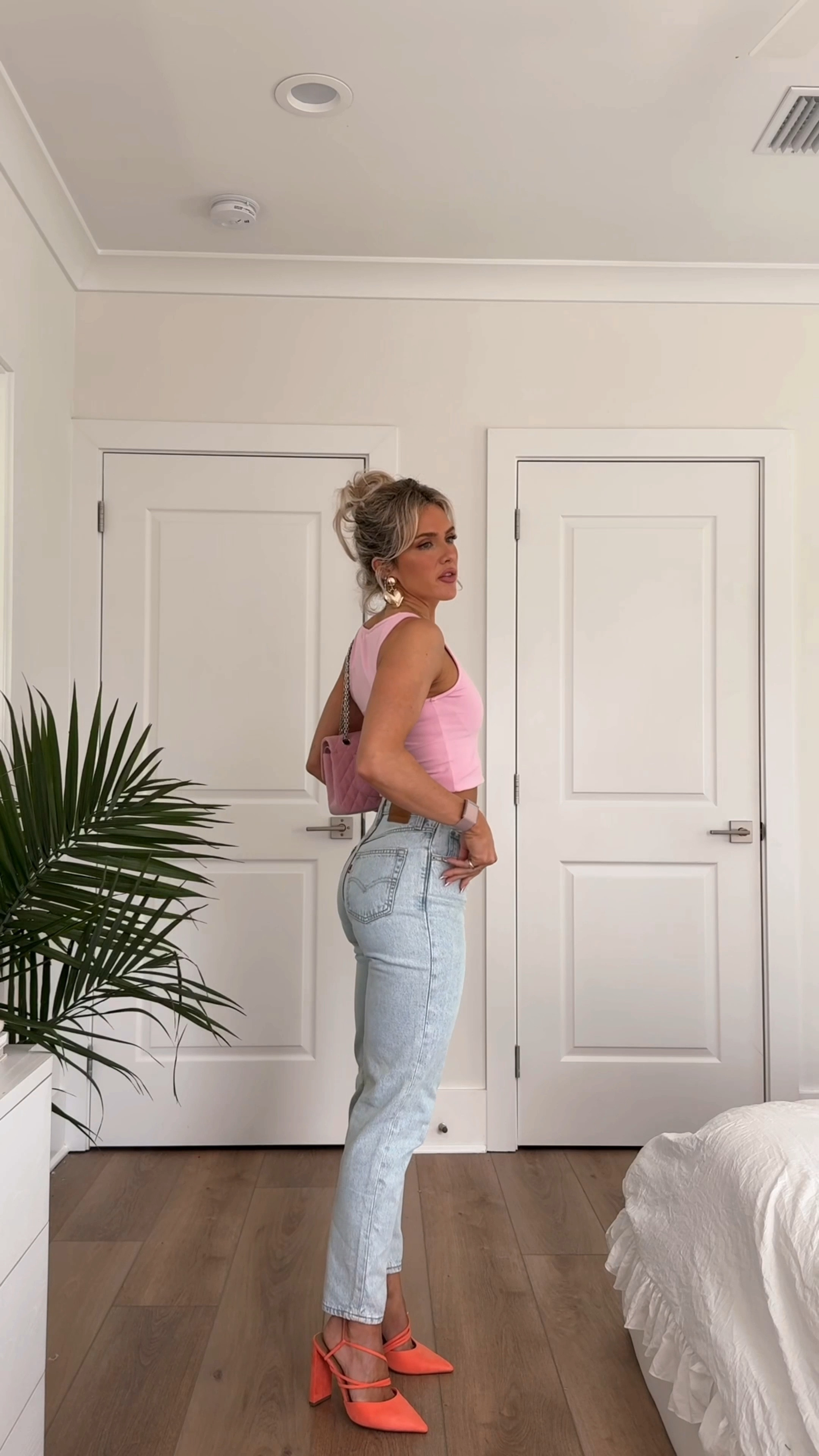 Linked everything that was available & linkable & tried to link similar to what wasn’t! 🩷🫶🏼 first tank is NOM & pink ballet flats are Peche!! wearing a 25 in these Levi’s 

#LTKSeasonal #LTKVideo #LTKsalealert