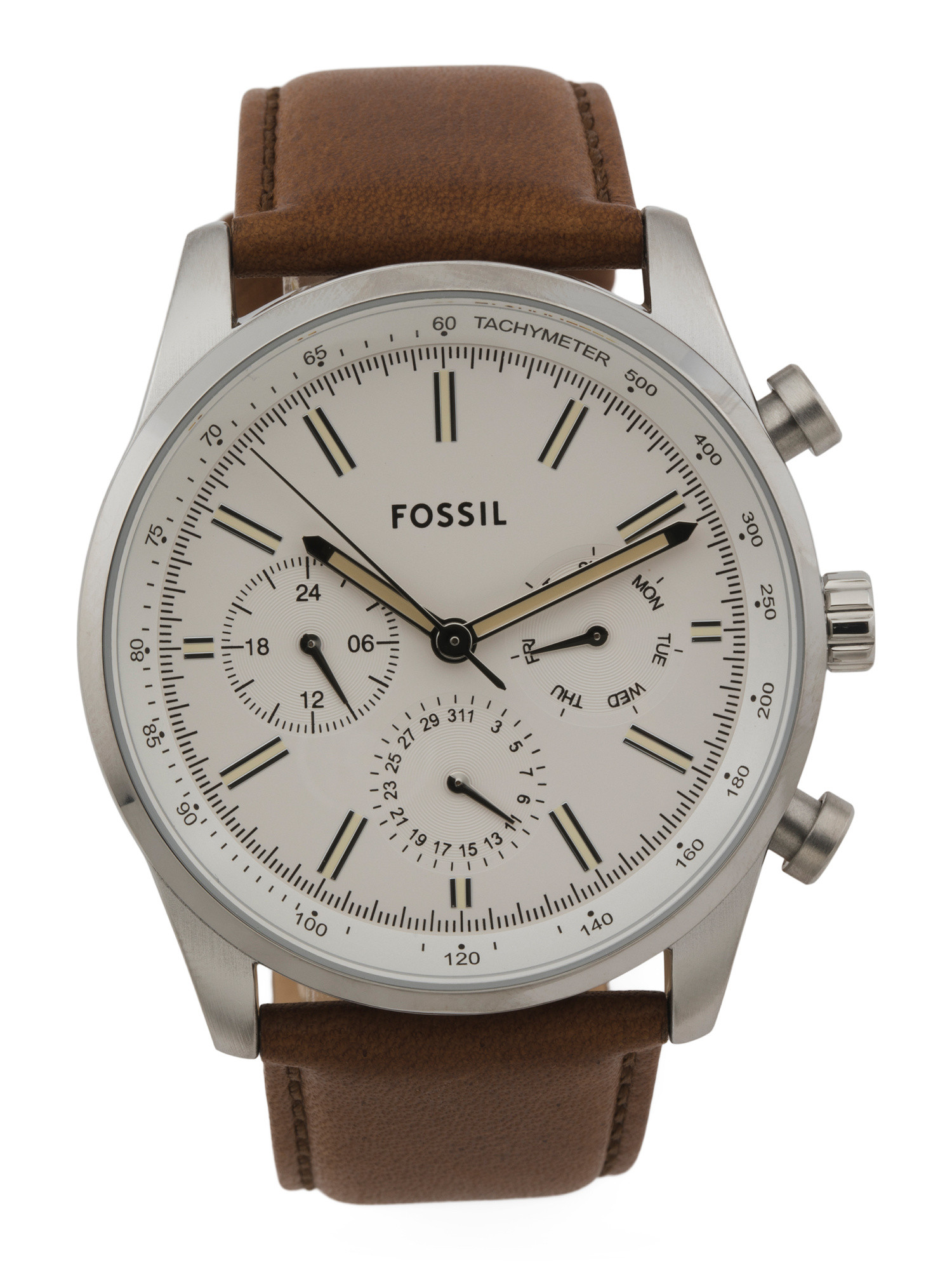 Men's Sullivan Leather Strap Watch | TJ Maxx