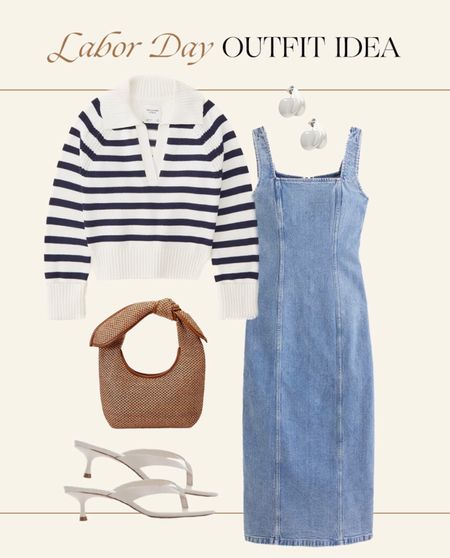 Labor Day outfit idea 💙

Labor Day, stripes sweater, denim dress, patriotic outfit, summer style, preppy outfit 

#LTKunder50 #LTKunder100 #LTKSeasonal