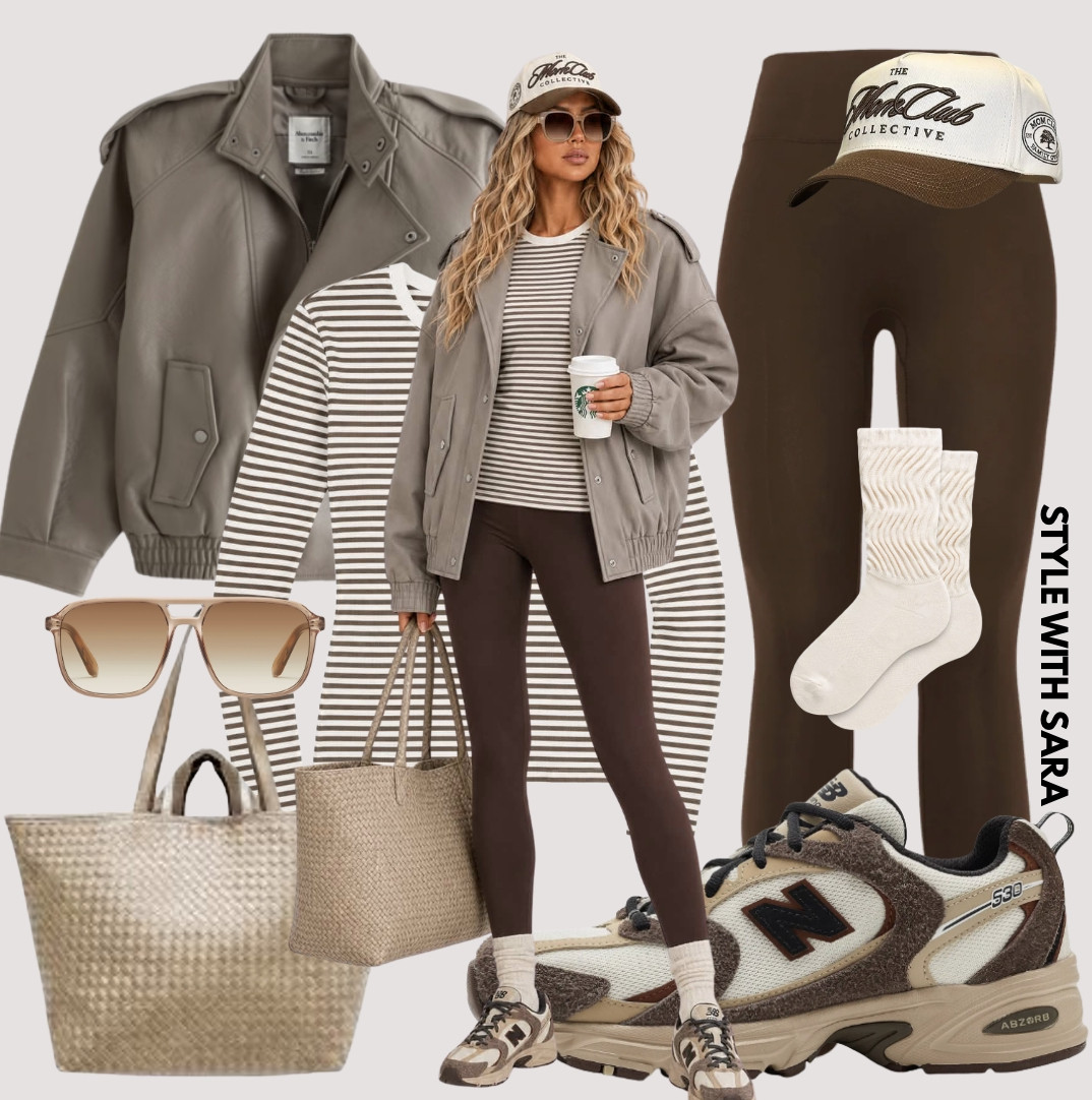 Okay, jackets are officially ready for fall—and you can’t go wrong with a good leather bomber! 🖤🍂

Throw it on with leggings and your favorite sneakers for that effortless cool-girl look. It’s the perfect layering piece for the busy mom on the go who still wants to look cute and put together! 🙌🏼

Comment OOTD and I’ll send you the link to this entire look! 🔗

#LTKdayinmylife #LTKmomlife #LTKgrwm
