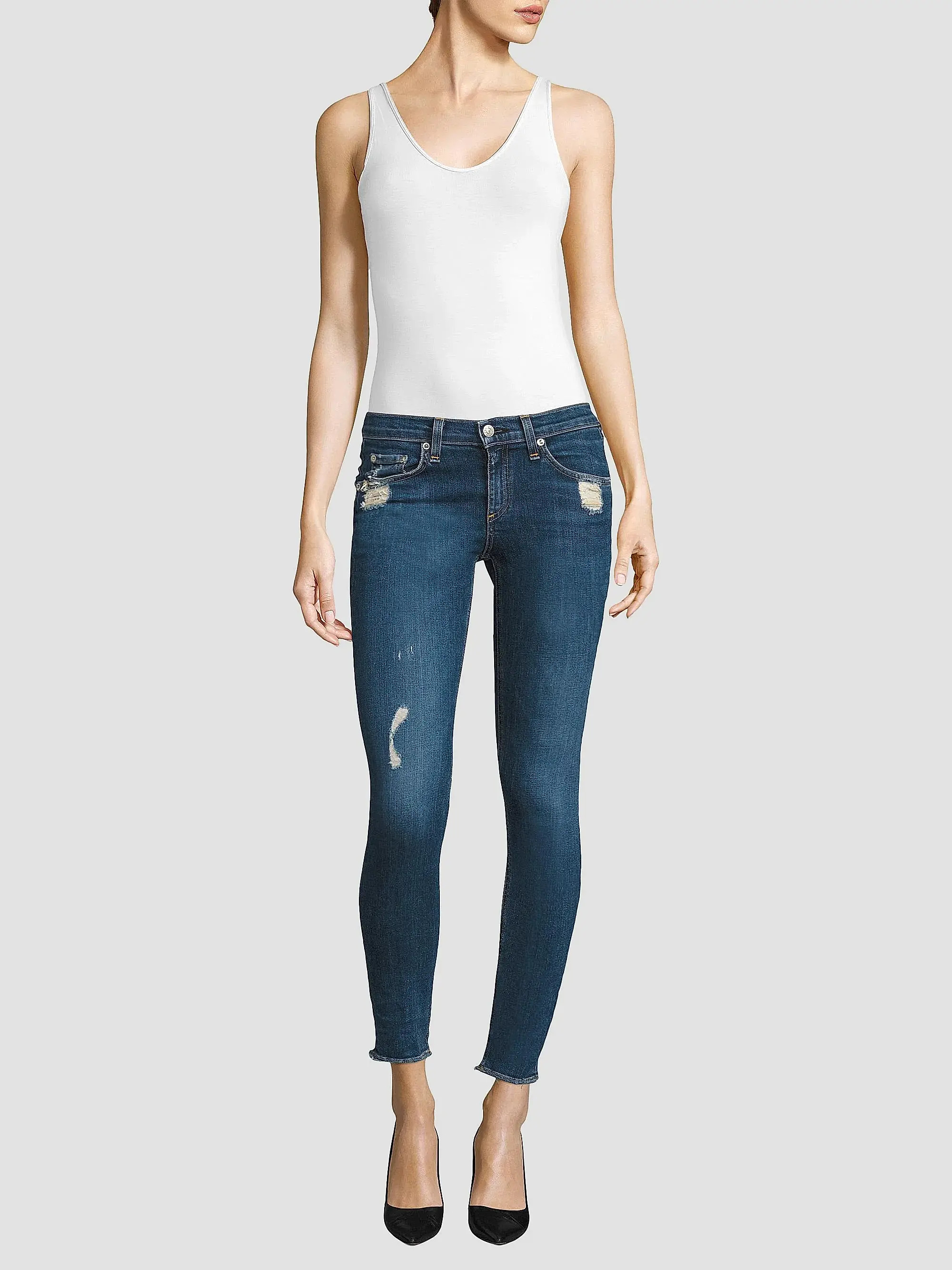V-Neck Stretch-Modal Bodysuit | Saks Fifth Avenue