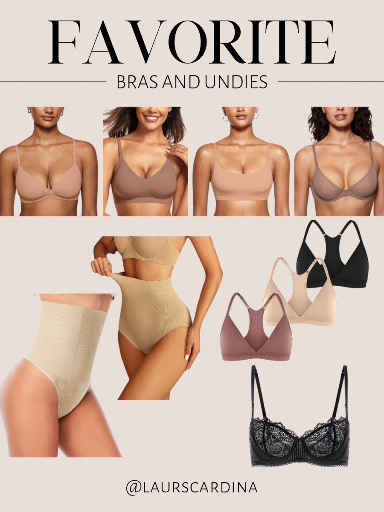Here are my favorite bras and underwear from Amazon, including bralettes, racer back bras, shape wear, and a lace bra.  

Amazon fashion, ootd, style tip

#LTKfindsunder50 #LTKstyletip