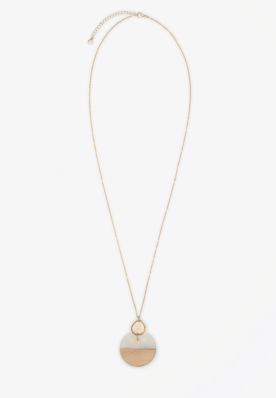 Wood and Resin Pendant Necklace | Maurices