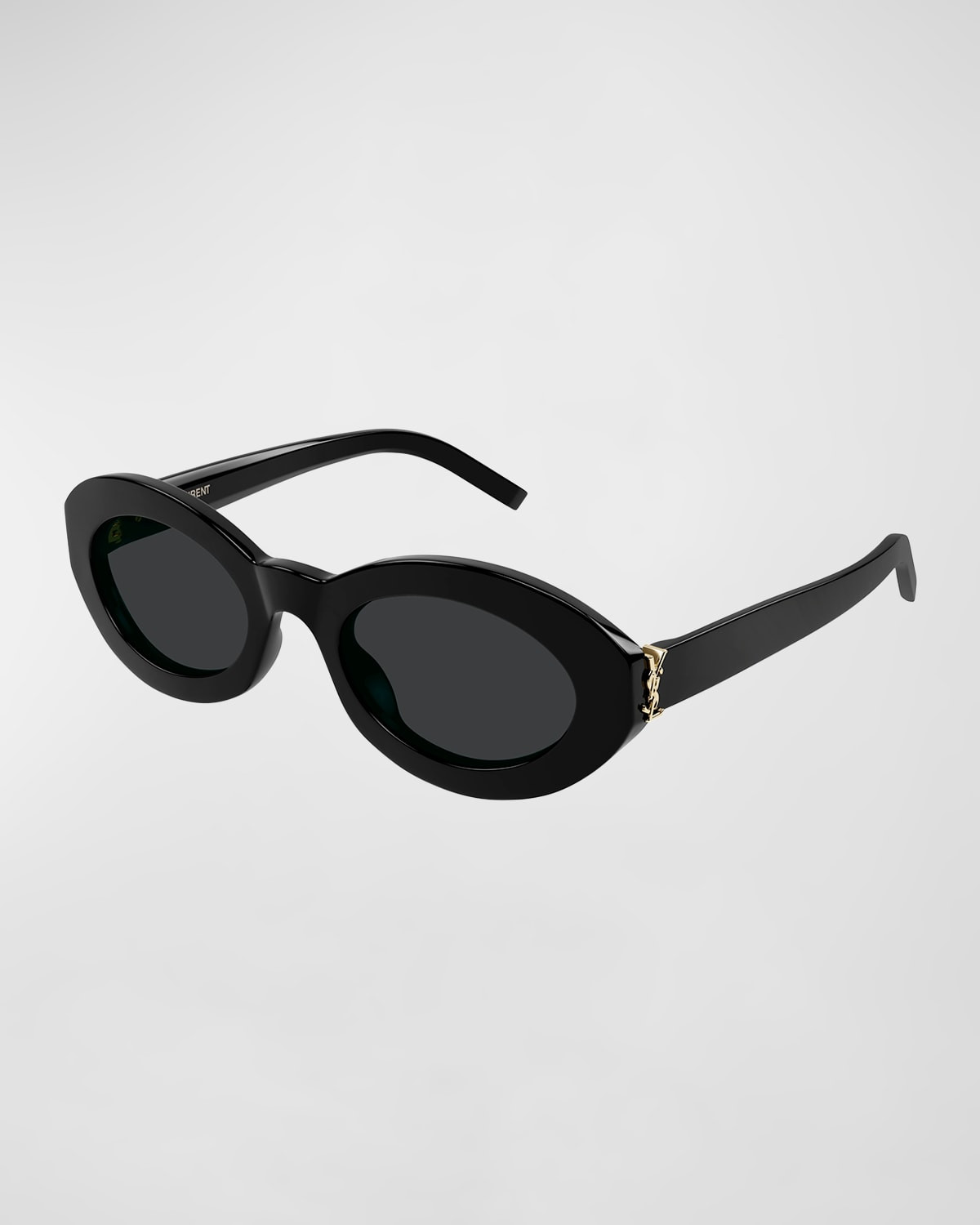 YSL Acetate Oval Sunglasses | Neiman Marcus