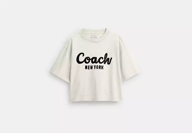 Cursive Signature Cropped T-Shirt | Coach (US)