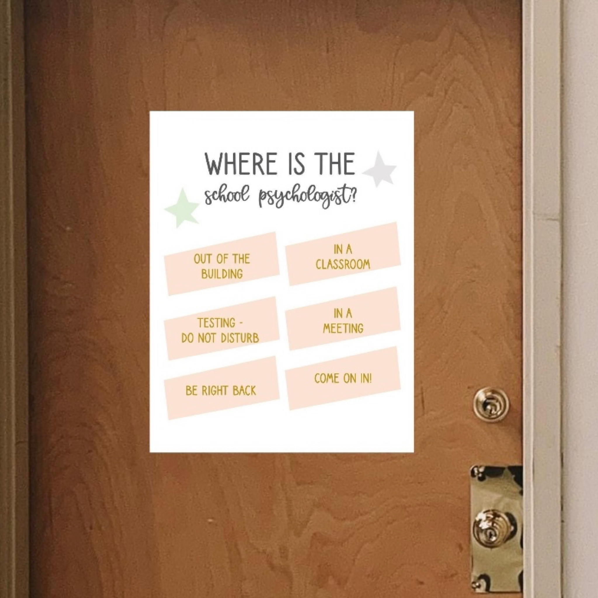 Where is the school psychologist door sign 

#LTKFind #LTKkids #LTKworkwear