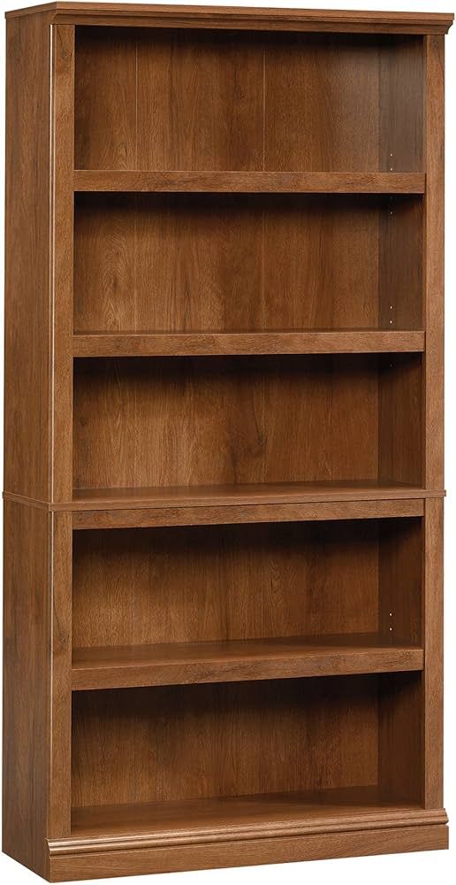 Sauder 5-Shelf Split Bookcase, Oiled Oak finish | Amazon (US)
