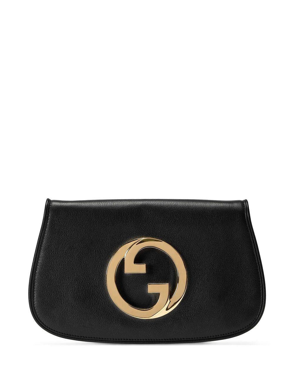 Women's Gucci Blondie Shoulder Bag in Black | 699268UXX0G | LOZURI