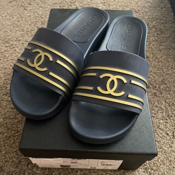 Chanel pool slides | Poshmark