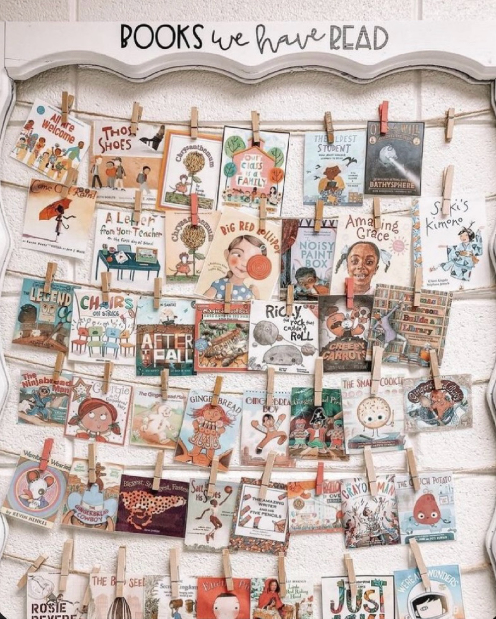 books we have read classroom display for teachers 