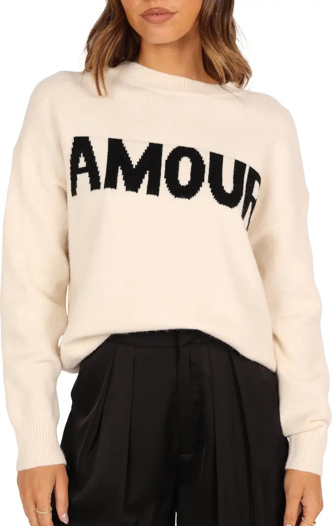 Petal & Pup Amour Button Shoulder Sweater | Nordstrom | Nordstrom