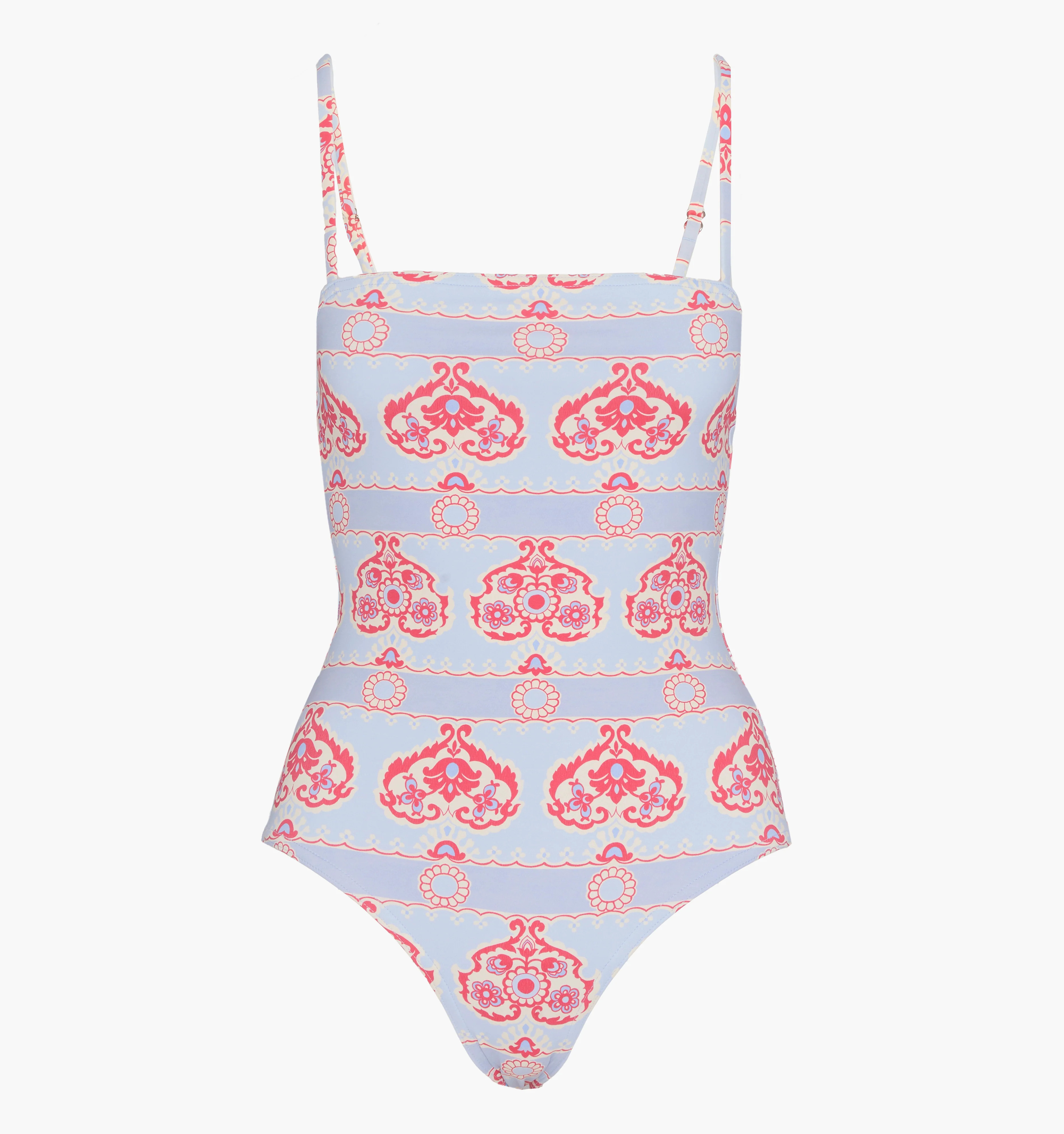 The Giana One Piece | Poppy Damask Stripe / XXS | Hill House Home | Hill House Home US