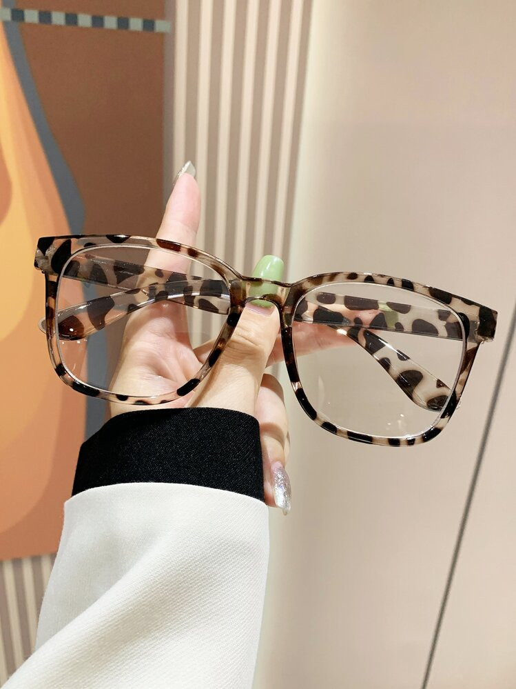 1pc Unisex Plastic Square Computer/Reading/Gaming/TV/Phone Glasses, Fashionable Design To Reduce ... | SHEIN