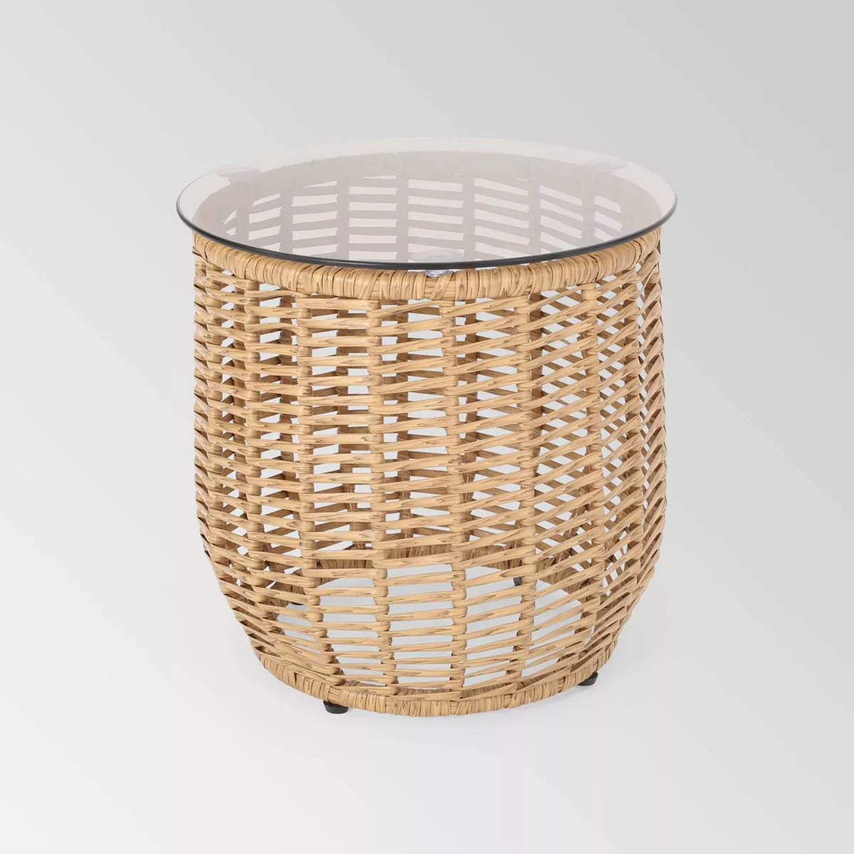Boynton Wicker Side Table - Light Brown - Christopher Knight Home | Target