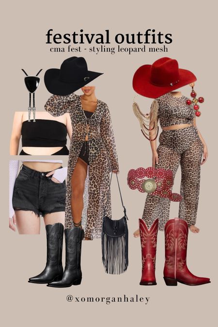 Plus size Festival outfit ideas with leopard mesh! I do xxl (5) in the set and xxl or 1X in the long sleeve! 

#LTKPlusSize #LTKStyleTip #LTKFestival