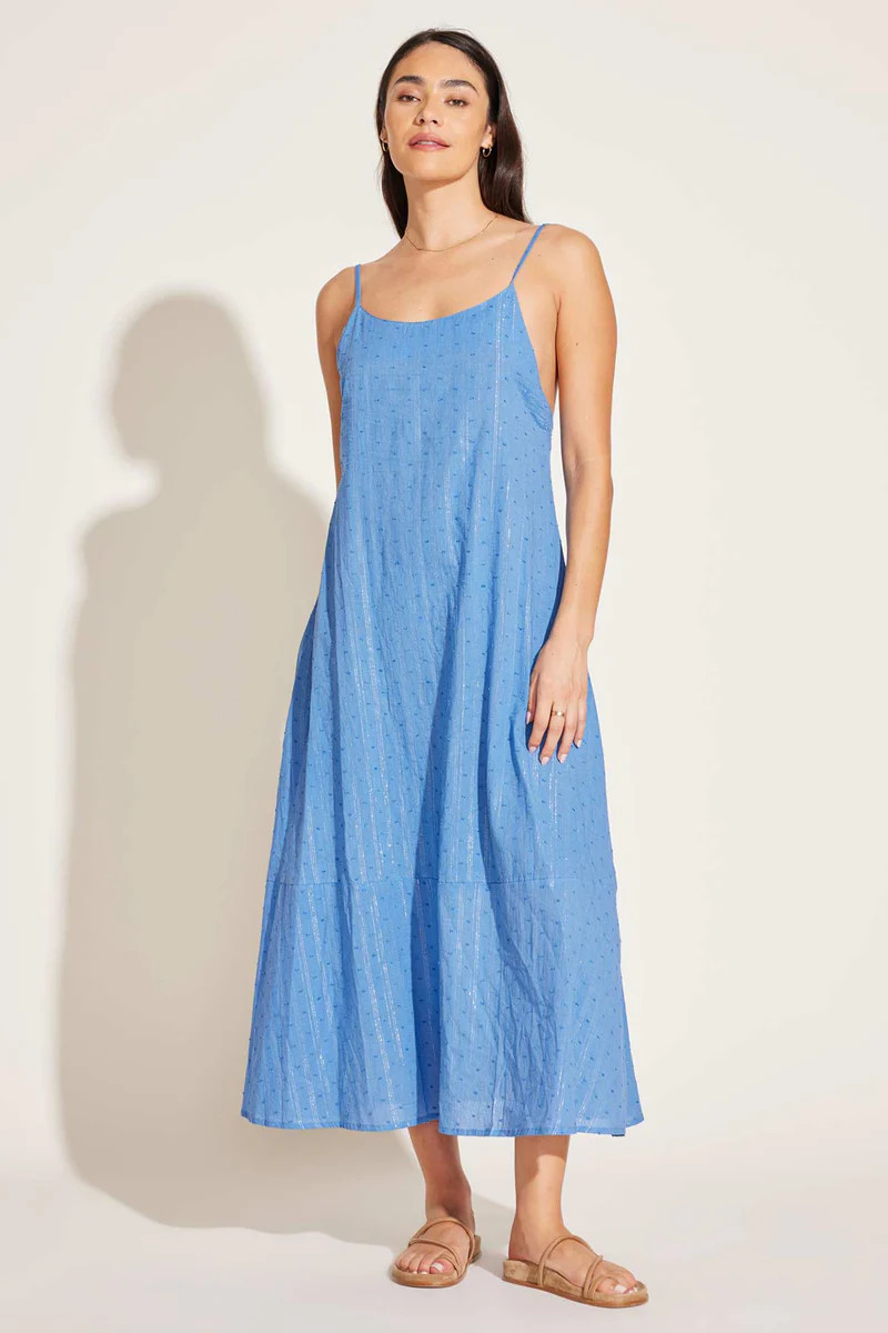 Vitamin A Mari Maxi Dress Ocean Organic Cotton | Vitamin A Swim