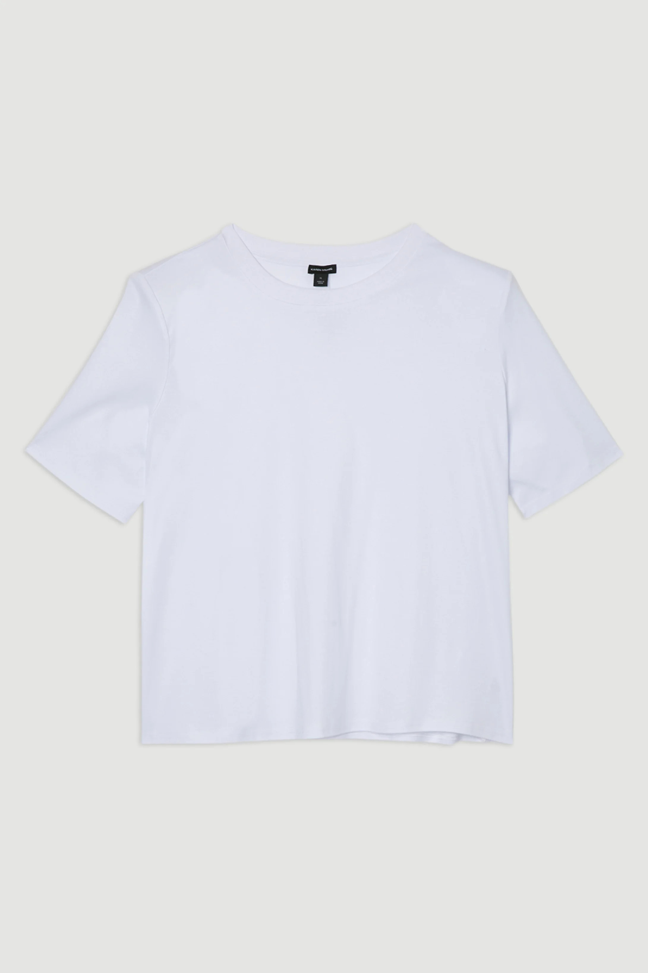 Power Shoulder Jersey T-Shirt | Karen Millen UK + IE + DE + NL