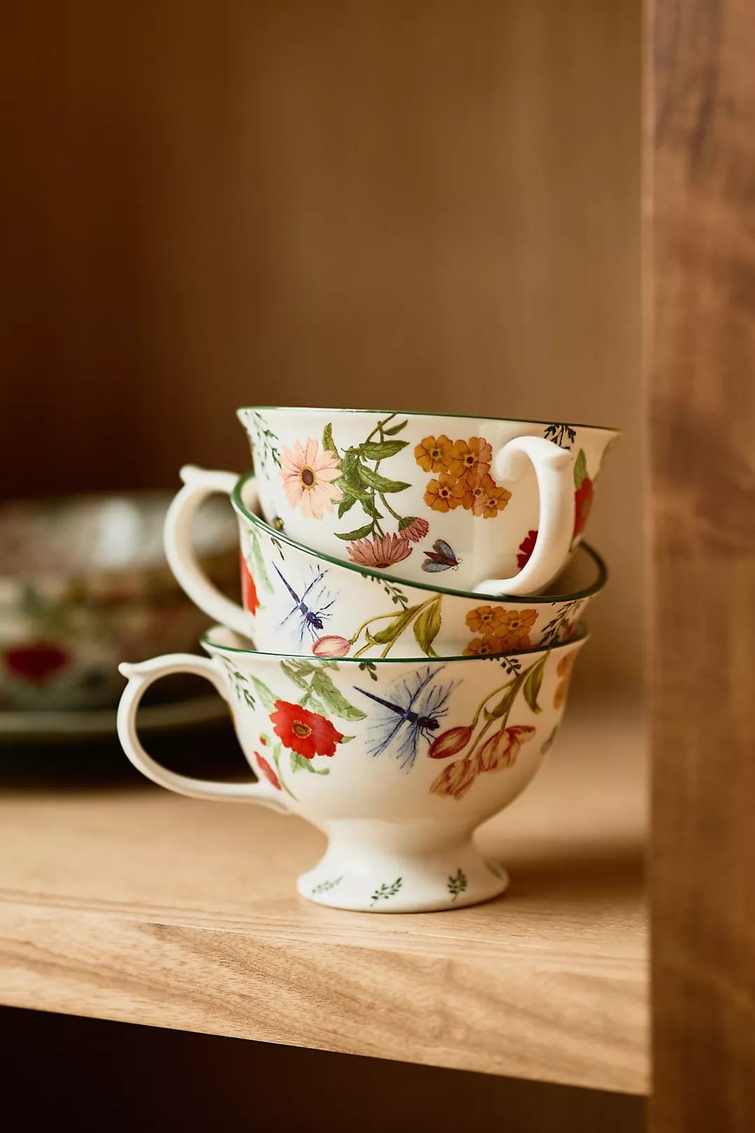 Eden Stoneware Tea Cups, Set of 4 | Anthropologie (US)