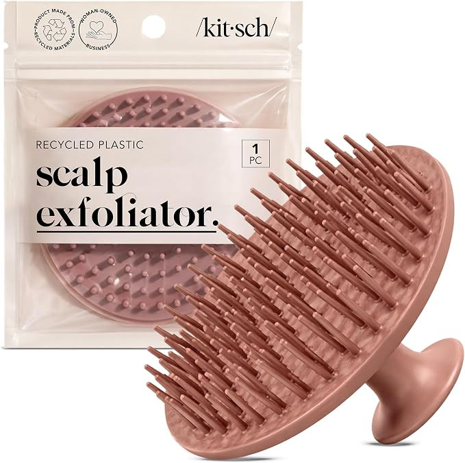 Kitsch Scalp Massager for Hair Care - Shampoo Brush Scalps - Terracotta | Scalp Scrubber & Exfoli... | Amazon (US)
