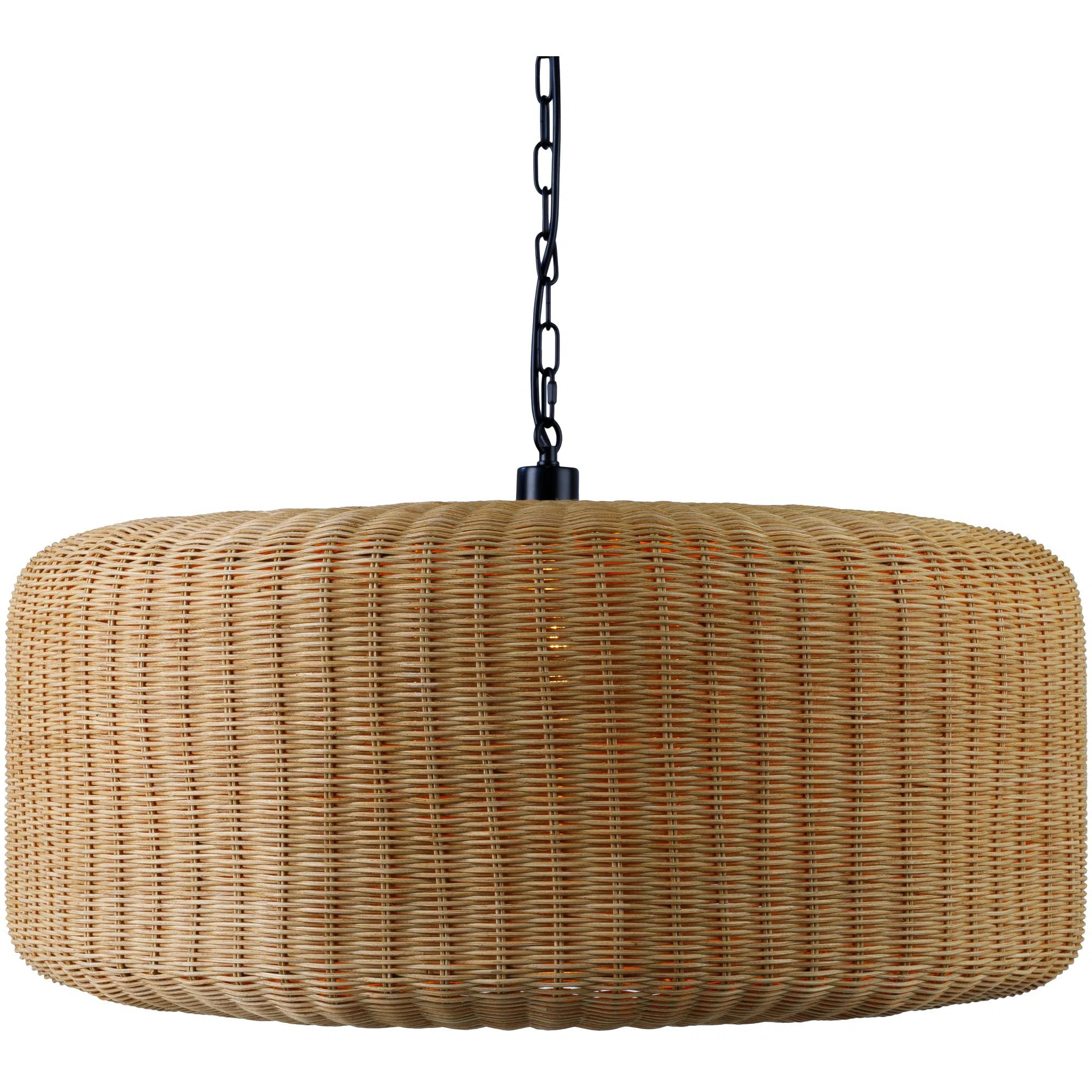 Twiggy 1 - Light Natural Drum Pendant | Wayfair North America