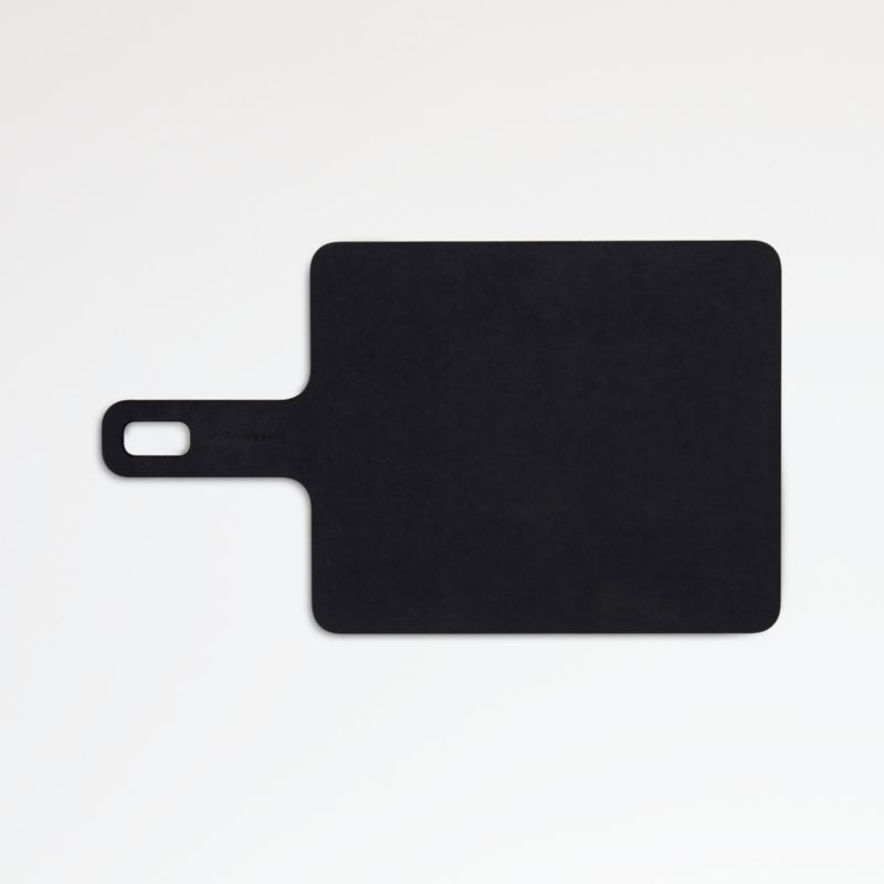 Epicurean Cut-and-Serve Slate Paddle Board 9"x7.5" + Reviews | Crate and Barrel | Crate & Barrel