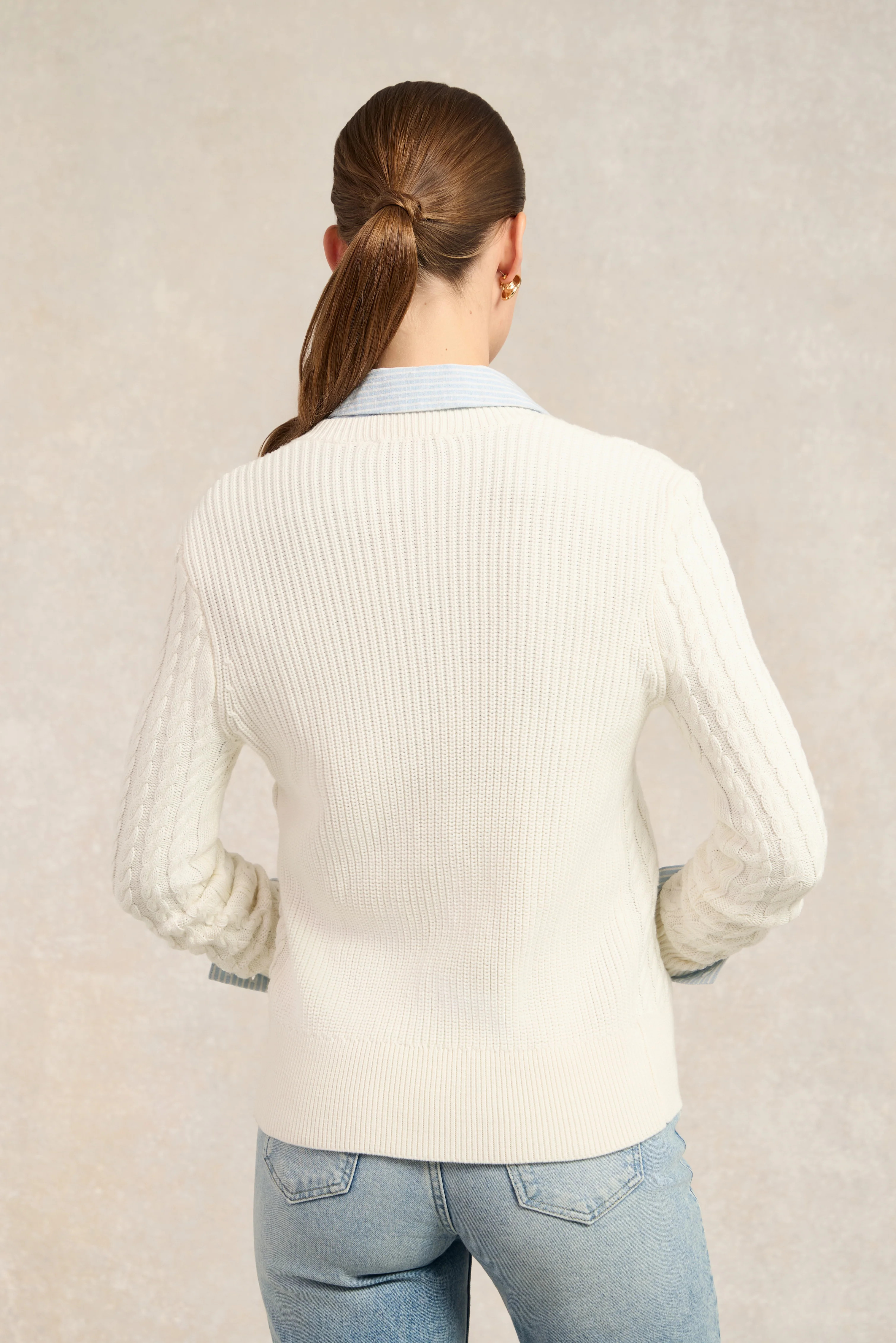 Cotswold Cardigan (Natural) | Holland Cooper