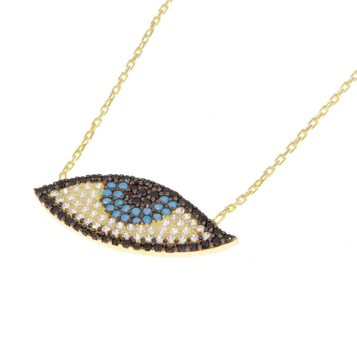 Evil Eye Pavé Necklace | Ragen Jewels