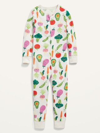 Unisex 1-Way-Zip Printed Snug-Fit Pajama One-Piece for Toddler & Baby | Old Navy (CA)