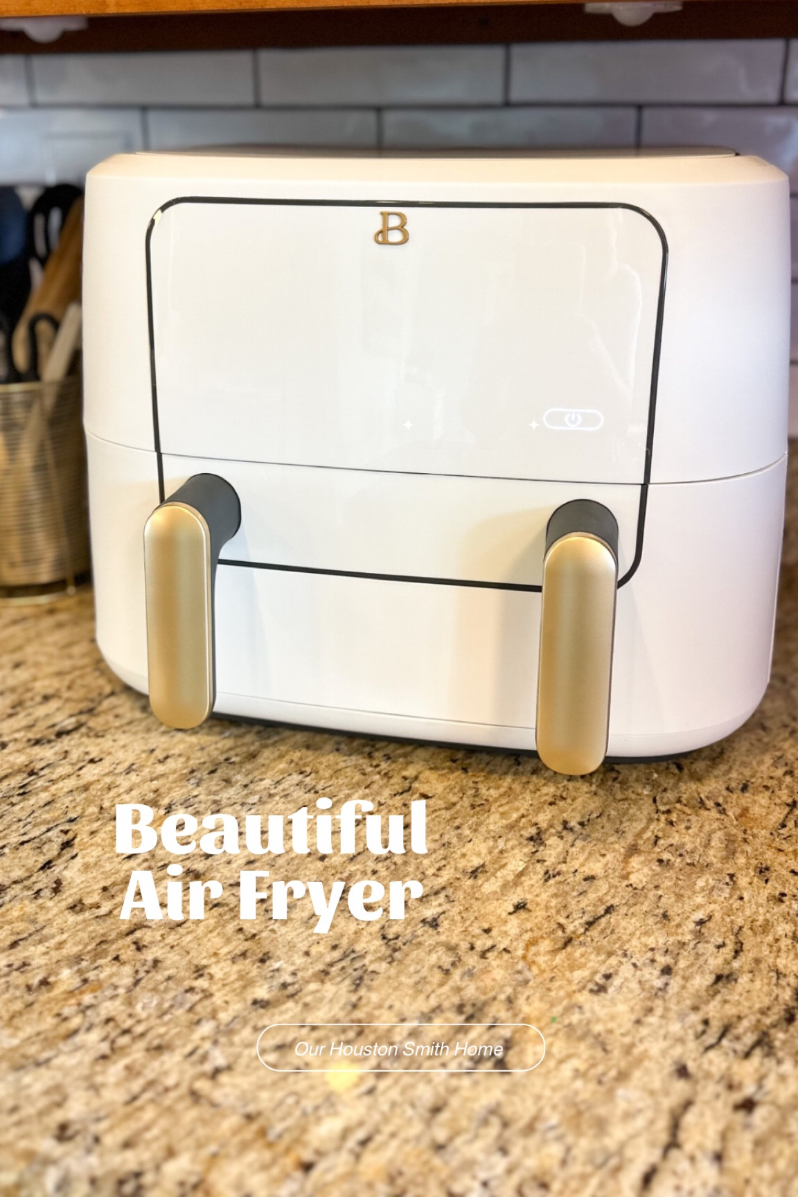 Beautiful 9qt Trizone Air Fryer, Sage Green by Drew Barrymore