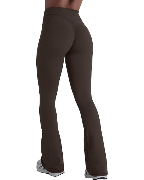 Sunzel Flare Leggings, Crossover Yoga Pants with Tummy Control, High-Waisted and Wide Leg | Amazon (US)