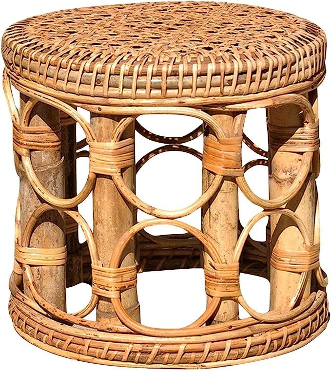 Indoor Rattan Plant Stands, Modern Boho Wicker Side Table for Gardening, Interior Decoration, Liv... | Amazon (US)