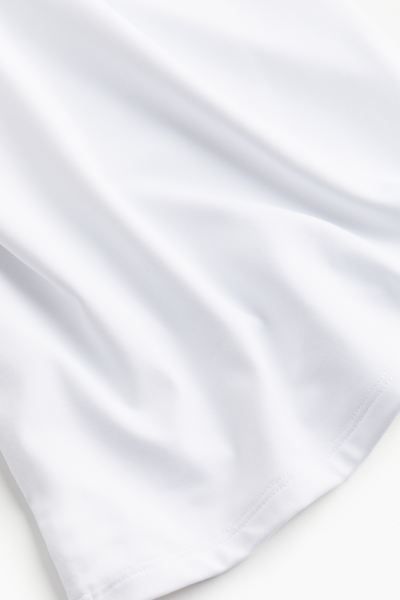 Microfiber Tube Top - Sleeveless - Regular length - White - Ladies | H&M US | H&M (US + CA)