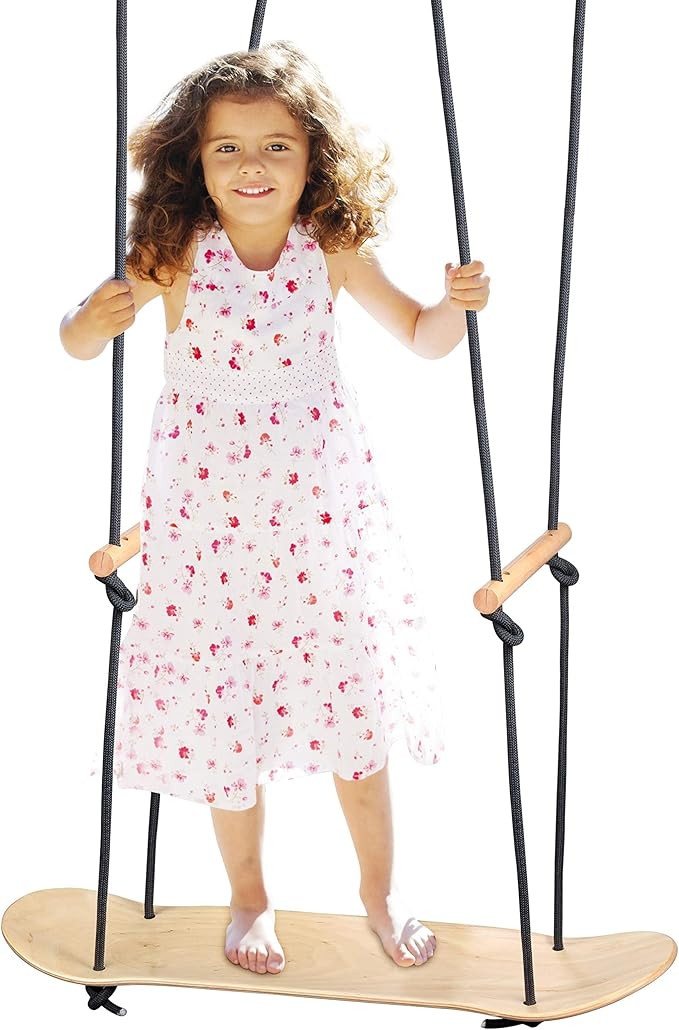 The Original Skateboard Swing Surfering Swing for Kids and Adults, Maple Wood, Holds up to 250 Pound | Amazon (US)