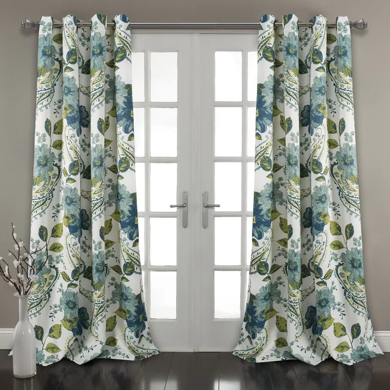 Merion Polyester Room Darkening Curtain Pair (Set of 2) | Wayfair North America