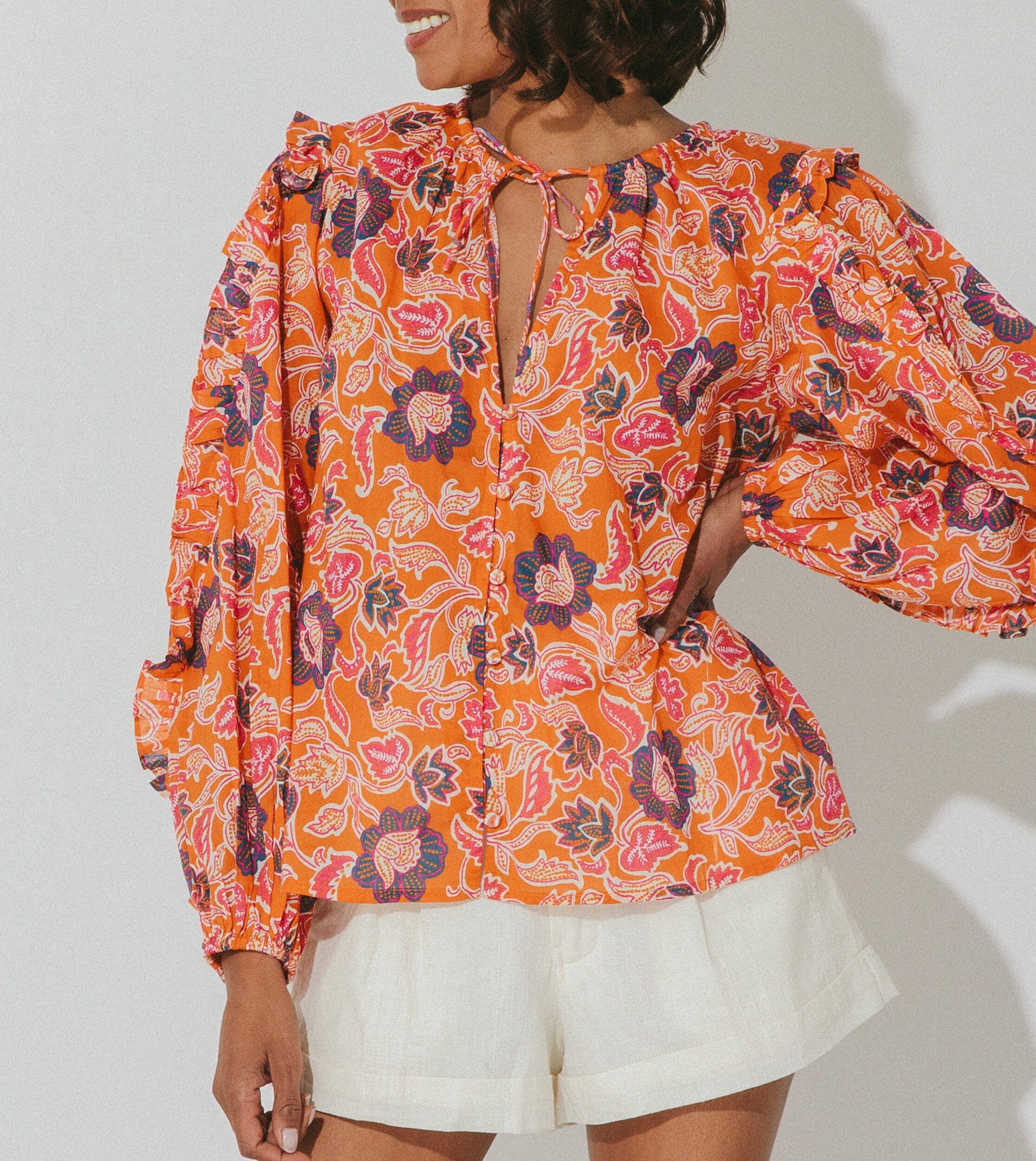 Talia Blouse | Tropique | Cleobella LLC