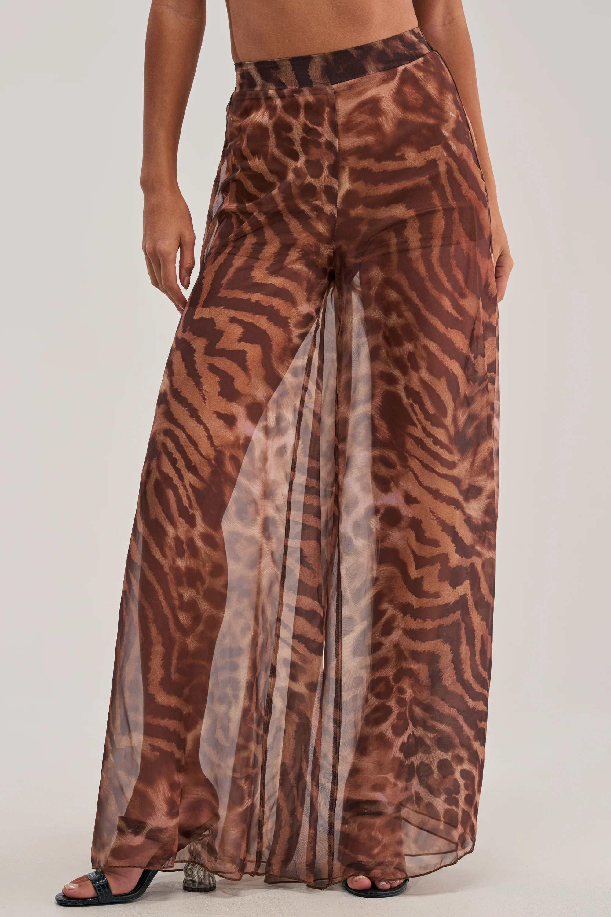 Wide Leg Tiger Print Palazzo Pants | AKIRA | AKIRA