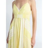 Free Assembly Women's and Women's Plus Striped Cotton Maxi Dress, with Cut Out Back, Sizes XS-4X | Walmart (US)