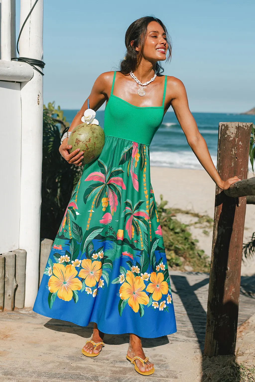 Light Spectrum Tropical Maxi Dress | Cupshe US