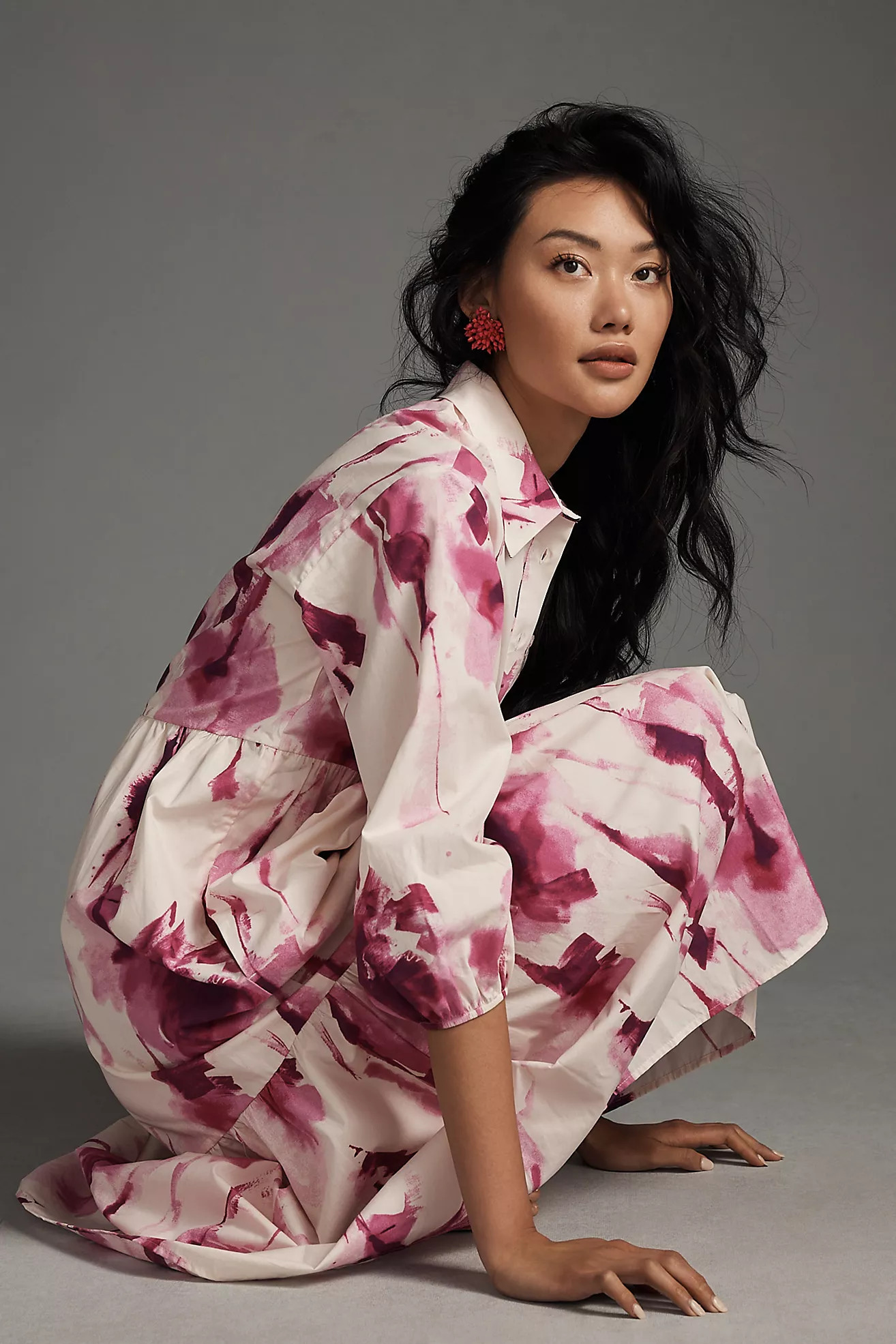 The Bettina Tiered Shirt Dress | Anthropologie (US)