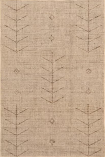 Natural Chicory Easy-Jute Washable Arrow 5' x 8' Area Rug | Rugs USA
